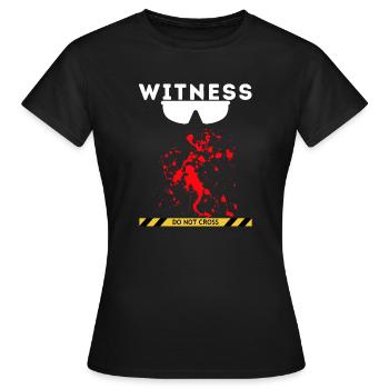 Témoin - T-shirt Femme - noir - Devant - AI Model Female 172 dark (172cm)