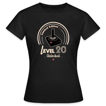 Design rétro joystick édition limitée - T-shirt Femme - noir - Devant - AI Model Female 172 dark (172cm)