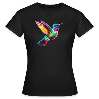 Kolibri - Frauen T-Shirt - Schwarz - Vorne - AI Model Female 172 dark (172cm)