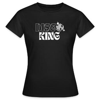 Disco King T-shirt de fête rétro - T-shirt Femme - noir - Devant - AI Model Female 172 dark (172cm)