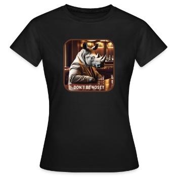 Seien Sie nicht neugierig - Frauen T-Shirt - Schwarz - Vorne - AI Model Female 172 dark (172cm)