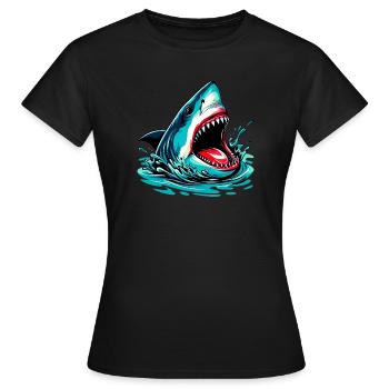 Hai - Frauen T-Shirt - Schwarz - Vorne - AI Model Female 172 dark (172cm)