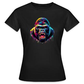 Gorilla - Women's T-Shirt - black - Front - AI Model Female 172 dark (172cm)