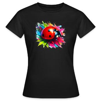 Coccinelle - T-shirt Femme - noir - Devant - AI Model Female 172 dark (172cm)