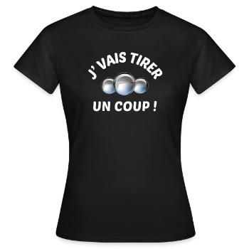 petanque balls, petanque, bowls - Women's T-Shirt - black - Front - AI Model Female 172 dark (172cm)