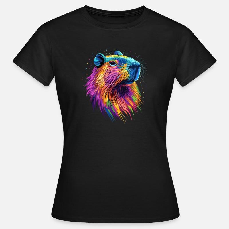 Capybara Be Capy Capybara Funny Capybara - Women's T-Shirt - black