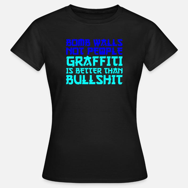 Peace Graffiti - Women's T-Shirt - black