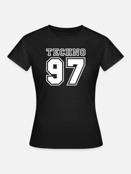 TECHNO 97 - Frauen T-Shirt - Schwarz