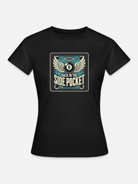 Billard Design - Frauen T-Shirt - Schwarz