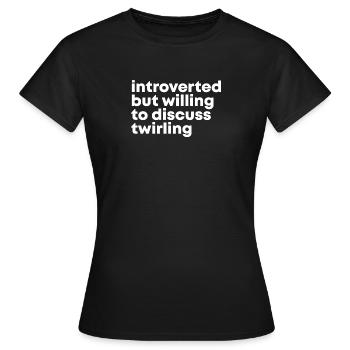 Tourner Tourner Tourner - T-shirt Femme - noir - Devant - AI Model Female 172 dark (172cm)