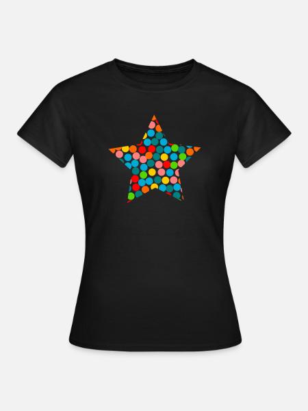 STERN. WEIHNACHTEN. FROHE WEIHNACHTEN. FROHE WEIHNACHTEN - Frauen T-Shirt - Schwarz
