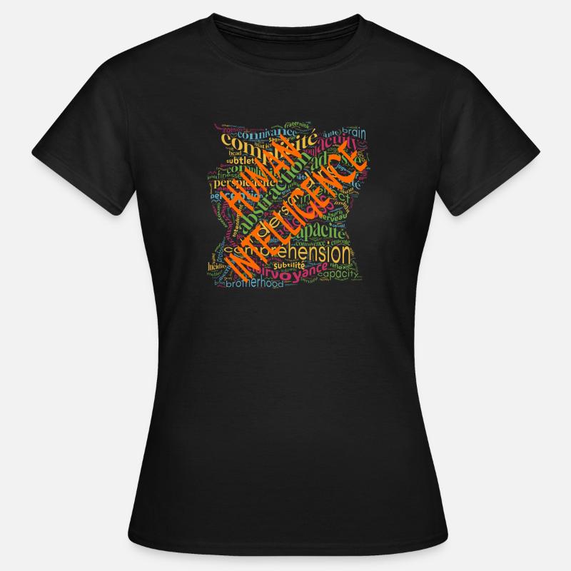 Human Intelligence Cloud - Women's T-Shirt - black