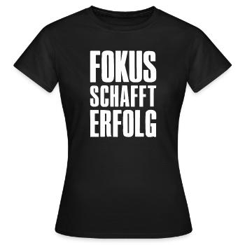 Success Saying for Founder Entrepreneur Startup - Women's T-Shirt - black - Front - AI Model Female 172 dark (172cm)