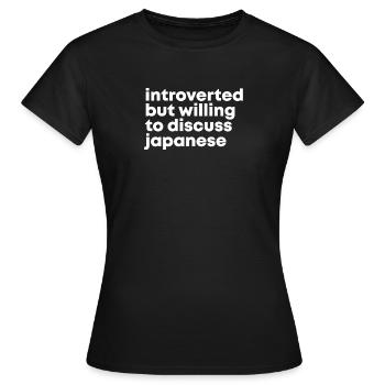 Japanisch, japanisch, japanisch, japanisch - Frauen T-Shirt - Schwarz - Vorne - AI Model Female 172 dark (172cm)