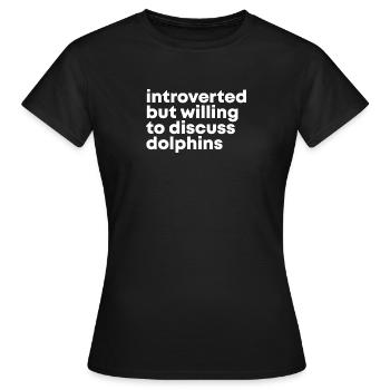 Delfin, Delfin, Delfin - Frauen T-Shirt - Schwarz - Vorne - AI Model Female 172 dark (172cm)