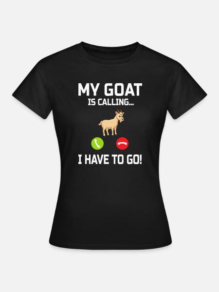 Chèvre - T-shirt Femme - noir