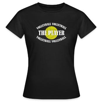 VOLLEY-BALL - LE JOUEUR - T-shirt Femme - noir - Devant - AI Model Female 172 dark (172cm)
