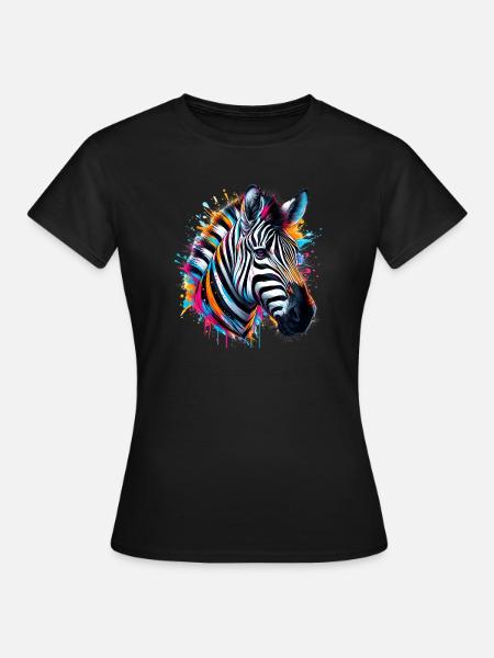 Zebra - Frauen T-Shirt - Schwarz