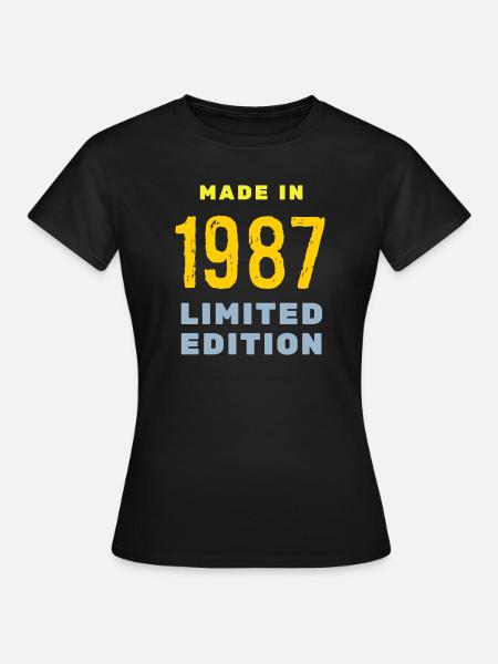 1987 - Frauen T-Shirt - Schwarz