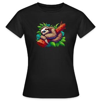 Paresse - T-shirt Femme - noir - Devant - AI Model Female 172 dark (172cm)