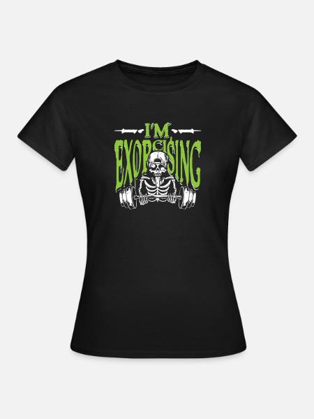 I m exorcising - Frauen T-Shirt - Schwarz