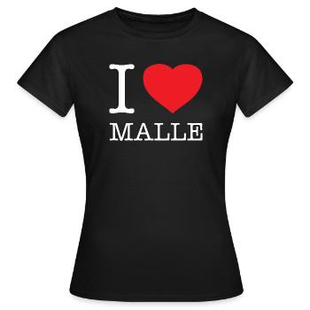 J’ADORE MALLE - T-shirt Femme - noir - Devant - AI Model Female 172 dark (172cm)