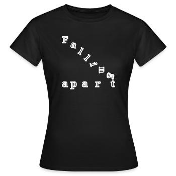 Falling apart - T-shirt Femme - noir - Devant - AI Model Female 172 dark (172cm)