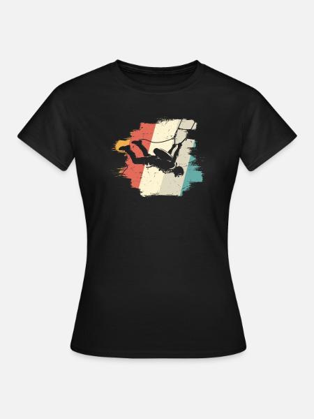 Abenteuer in der Luft - Frauen T-Shirt - Schwarz