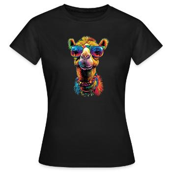 Camel Dromedary Bactrian Camel Gift Camels - Women's T-Shirt - black - Front - AI Model Female 172 dark (172cm)