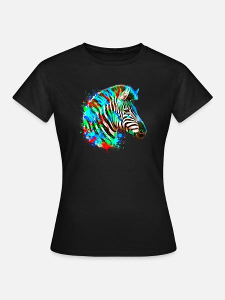 Zebra - Frauen T-Shirt - Schwarz