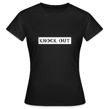 KO, KO, KO - T-shirt Femme - noir - Devant - AI Model Female 172 dark (172cm)