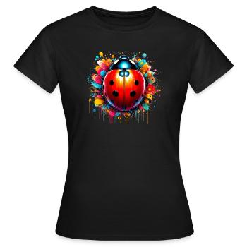 Coccinelle - T-shirt Femme - noir - Devant - AI Model Female 172 dark (172cm)