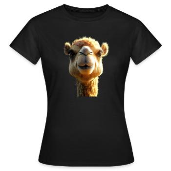 Camel Dromedary Bactrian Camel Gift Camels - Women's T-Shirt - black - Front - AI Model Female 172 dark (172cm)