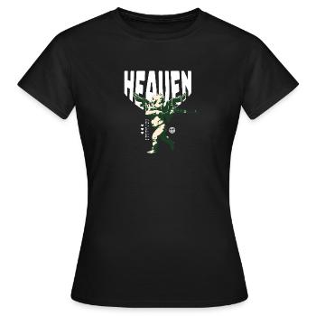 Heaven Streetwear unisexe - T-shirt Femme - noir - Devant - AI Model Female 172 dark (172cm)
