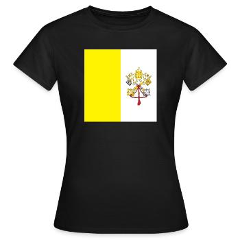 Vatican - T-shirt Femme - noir - Devant - AI Model Female 172 dark (172cm)