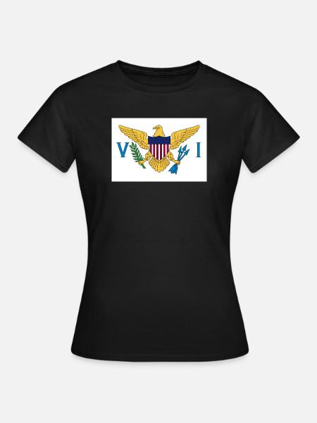 Amerikanische Jungferninseln - Frauen T-Shirt - Schwarz