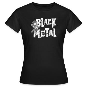 BLACK METAL - Women's T-Shirt - black - Front - AI Model Female 172 dark (172cm)