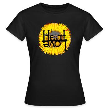 Chat d’été Chaleur Amour - T-shirt Femme - noir - Devant - AI Model Female 172 dark (172cm)