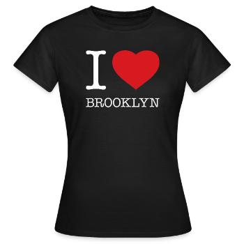 J’ADORE BROOKLYN - T-shirt Femme - noir - Devant - AI Model Female 172 dark (172cm)