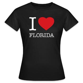 J’ADORE LA FLORIDE - T-shirt Femme - noir - Devant - AI Model Female 172 dark (172cm)