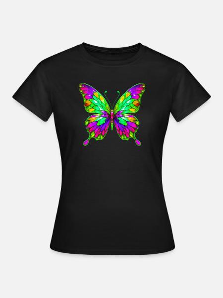 Schmetterling - Frauen T-Shirt - Schwarz