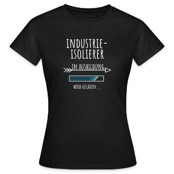 Industrie Isolierer Ausbildung Beruf Geschenk - Frauen T-Shirt - Schwarz - Vorne - AI Model Female 172 dark (172cm)