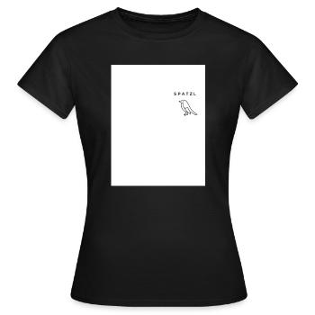 Spatzl - Frauen T-Shirt - Schwarz - Vorne - AI Model Female 172 dark (172cm)