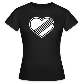 Vollgas Herz gegen Tempolimit - Frauen T-Shirt - Schwarz - Vorne - AI Model Female 172 dark (172cm)