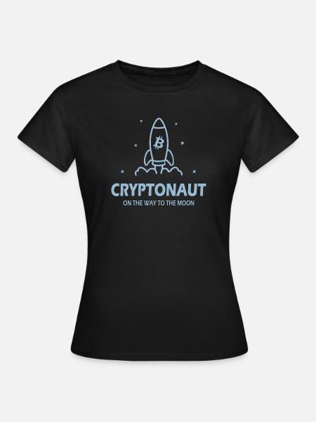 Cryptonaut Bitcoin - Frauen T-Shirt - Schwarz