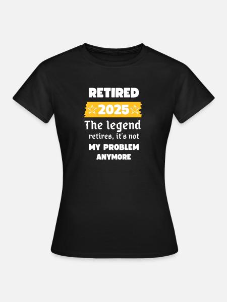 Retired 2025 Legend Tee - Dame-T-shirt - sort