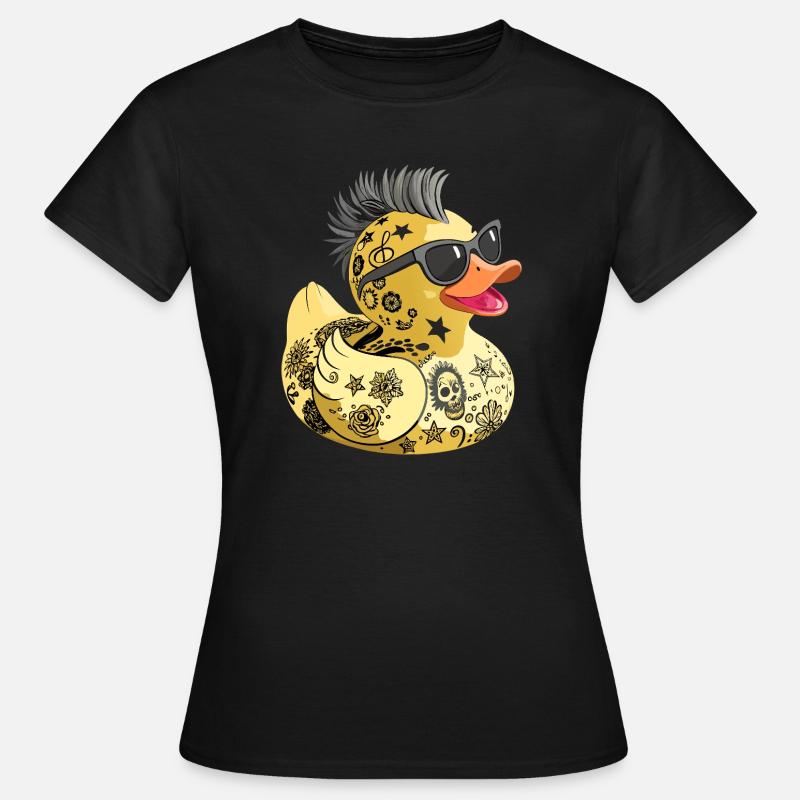 Punk Rubber Duck Yellow Rubber Duck - Women's T-Shirt - black