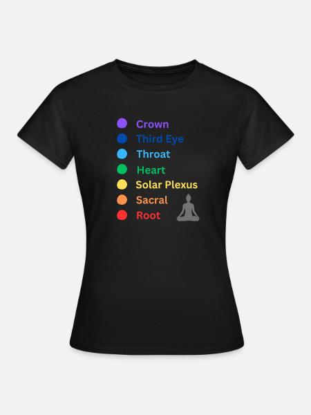 Chakra - Frauen T-Shirt - Schwarz