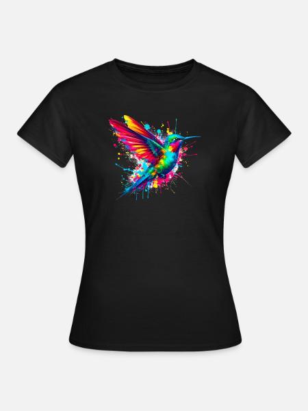 Kolibri - Frauen T-Shirt - Schwarz