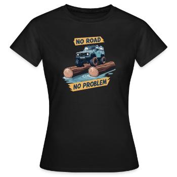 Conducteur de véhicule hors route - T-shirt Femme - noir - Devant - AI Model Female 172 dark (172cm)